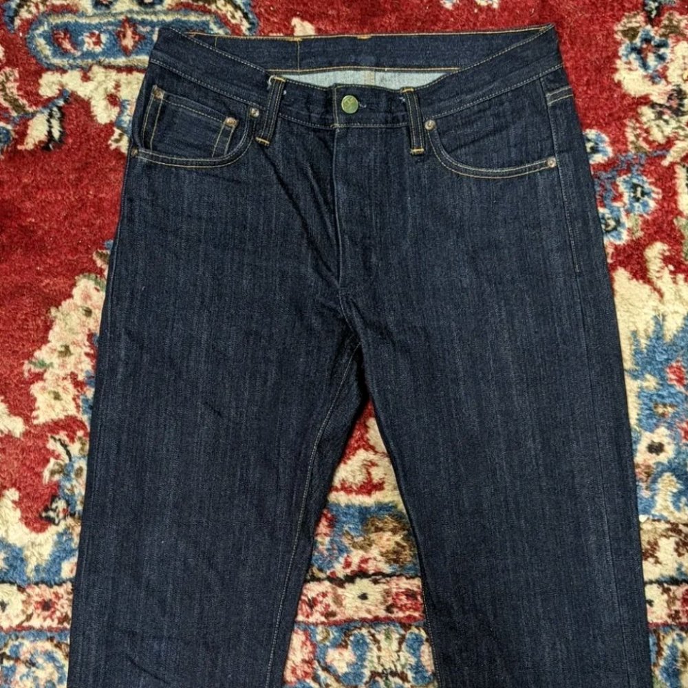 Left Field NYC Greaser Indigo Jeans Denim Tag Size 33 32 Selvedge